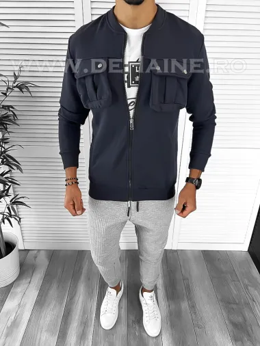 Hanorac barbati bleumarin slim fit K034 i16-3.3