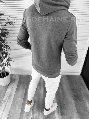 Hanorac barbati slim fit gri 2594 O3-4.2