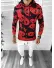 Hanorac barbati slim fit cu imprimeu PANDA rosu K246 P18-3.2