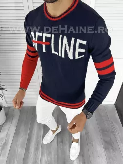 Pulover barbati gros slim fit bleumarin ZR T3609 i5-7