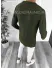 Pulover barbati gros slim fit kaki ZR T3652 i6-8