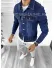 Geaca barbati de blugi bleumarin B9428 O3-3.1