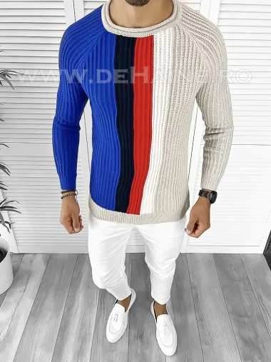 Pulover barbati gros slim fit T3578 U7-2