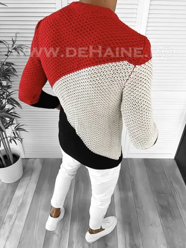 Pulover barbati gros slim fit negru T3602 U3-3