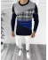 Pulover barbati gros slim fit bleumarin T3625 102-2/U2-2 Pulover barbati gros slim fit bleumarin T3625 102-2/U2-2