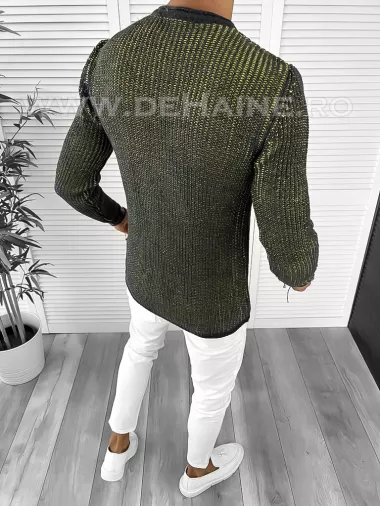 Pulover barbati gros slim fit gri T3544 83-1
