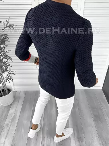 Pulover barbati gros slim fit bleumarin T3585 94-3*