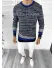 Pulover barbati gros slim fit bleumarin T3616 96-1 