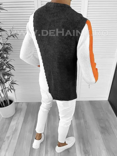 Pulover barbati gros slim fit gri T3619 85-2