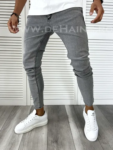 Blugi barbati conici gri 002 M3-2.1