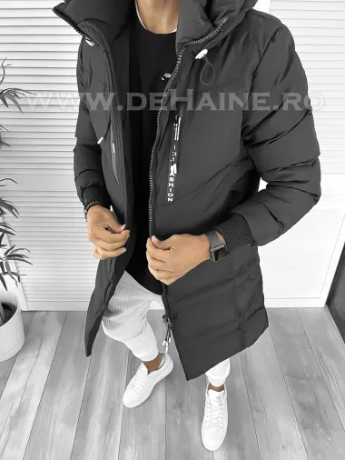 Geaca barbati groasa neagra de iarna 1551 57-3