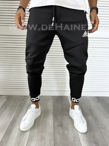 Pantaloni de trening conici negri B9373 P20-2.2