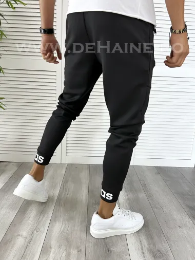 Pantaloni de trening conici negri B9373 P20-2.2