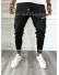Pantaloni de trening conici negri B9377 O2-3.3