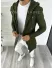 Cardigan barbati kaki cu gluga slim fit ZR T3601 K21 Cardigan barbati kaki cu gluga slim fit ZR T3601 K21