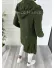 Cardigan barbati kaki cu gluga slim fit ZR T3601 K21 Cardigan barbati kaki cu gluga slim fit ZR T3601 K21
