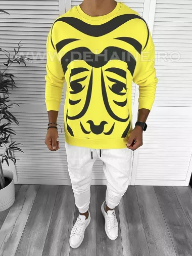 Bluza barbati galbena oversize K236 I9-4