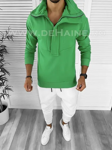 Hanorac barbati slim fit verde K322 27-3