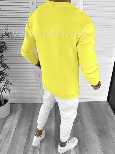 Bluza barbati galbena vatuita slim fit K409 i8-6