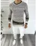 Pulover barbati gros slim fit bej T3616 80-1