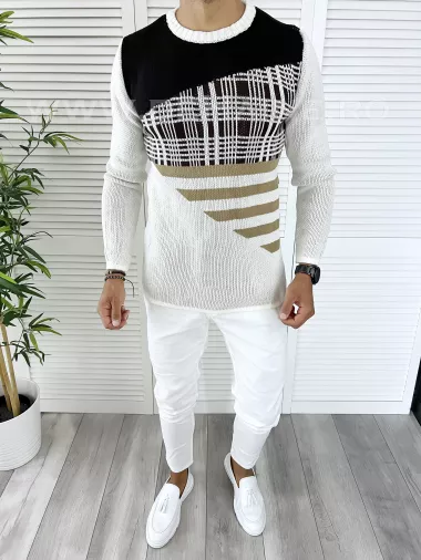 Pulover barbati gros slim fit T3626 i16-1