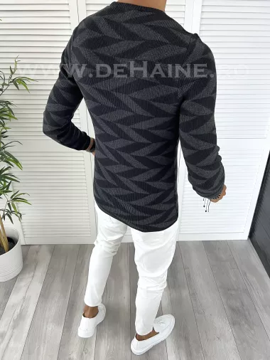  Pulover barbati gros gri slim fit T3704 3-3 -T50-5