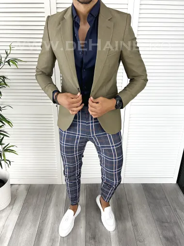 Tinuta barbati smart casual Pantaloni + Camasa + Sacou B9260