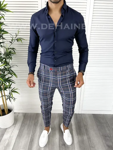 Tinuta barbati smart casual Pantaloni + Camasa B9223