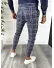 Pantaloni barbati eleganti regular fit bleumarin in carouri B9224 I12-2.3 Pantaloni barbati eleganti regular fit bleumarin in carouri B9224 I12-2.3