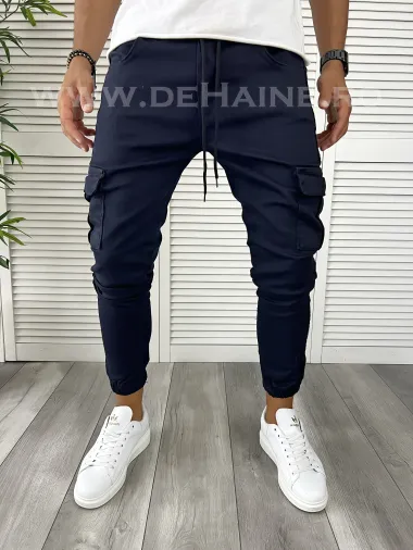 Pantaloni barbati casual bleumarin B9245 D2-1.4