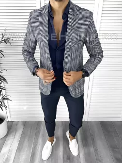 Tinuta barbati smart casual Pantaloni + Camasa + Sacou B9189