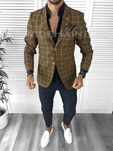 Tinuta barbati smart casual Pantaloni + Camasa + Sacou B9202