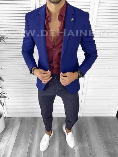 Tinuta barbati smart casual Pantaloni + Camasa + Sacou B9132