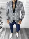 Tinuta barbati smart casual Pantaloni + Camasa + Sacou B9164