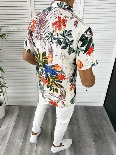 Camasa barbati PREMIUM cu imprimeu B9092 O2-3.2