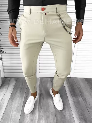 Pantaloni barbati eleganti bej B9085 F2-2.1 E 20-4 E ~