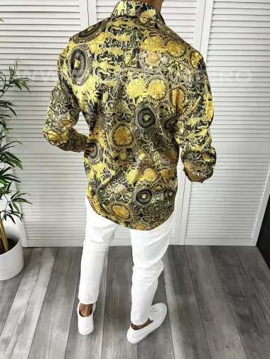 Camasa barbati slim fit pentru evenimente, 95% Elastan, B5912 O4-2.1