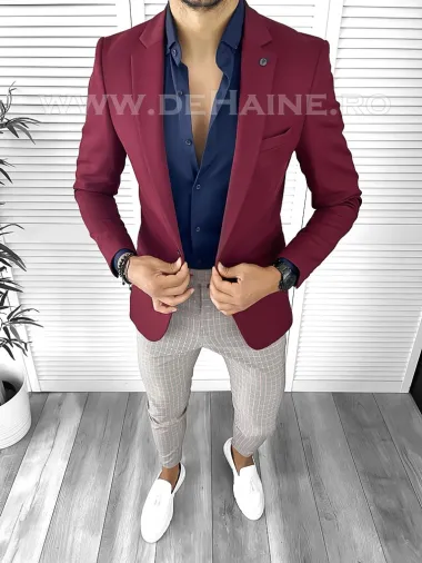 Tinuta barbati smart casual Pantaloni + Camasa + Sacou B8848