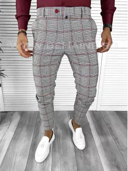 Pantaloni barbati eleganti in carouri B8846 154-2 E
