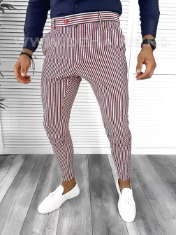 Pantaloni barbati eleganti cu dungi B1595 B5-3