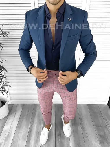 Tinuta barbati smart casual Pantaloni + Camasa + Sacou B8747