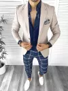 Tinuta barbati smart casual Pantaloni + Camasa + Sacou B8749