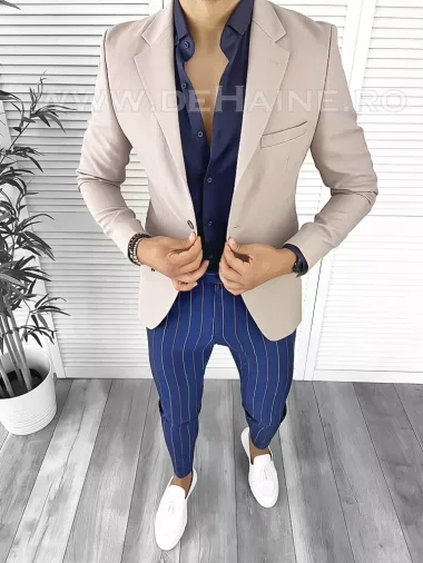 Tinuta barbati smart casual Pantaloni + Camasa + Sacou B8760