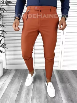Pantaloni barbati casual caramizii B1868 U4 F4-1