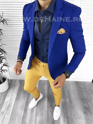 Tinuta barbati smart casual Pantaloni + Camasa + Sacou B8521