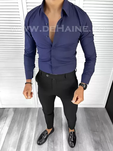 Camasa barbati bleumarin slim fit B8412 W19-4.1 E