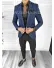 Sacou barbati slim fit bleumarin B8331 11-6.1