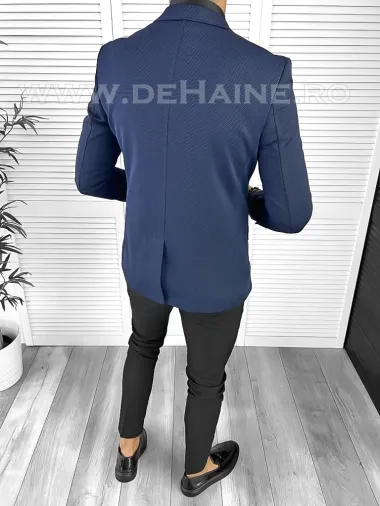 Sacou barbati slim fit bleumarin B8331 11-6.1