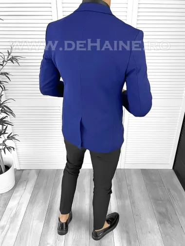 Sacou barbati slim fit bleumarin B8338 105