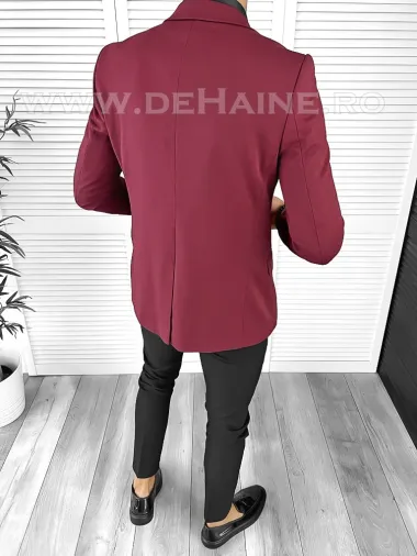 Sacou barbati slim fit grena B8339 89-5